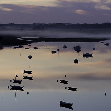 <strong>L'aube se lève sur l'estuaire</strong> <small>© Michel FLEURY</small>