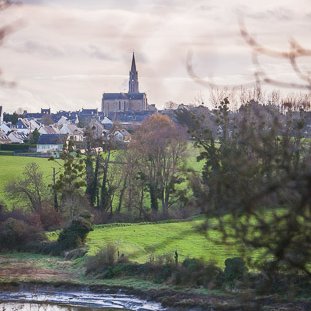 <strong>Vue sur le village de Pleudihen, l'hiver</strong> <small>© Michel FLEURY</small>