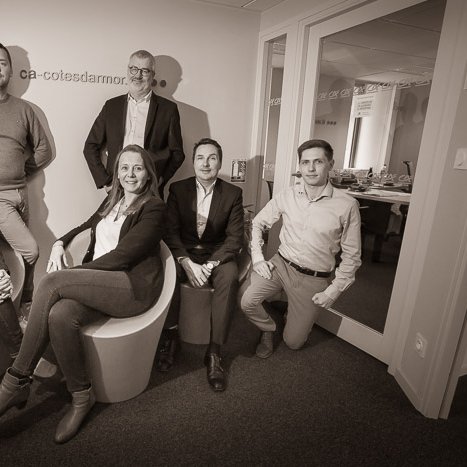 <strong>Equipe de l'agence Crédit Agricole</strong> <small>© Michel FLEURY</small>
