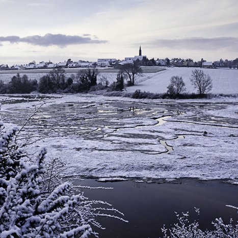 Pleudihen paysage de neige © Michel FLEURY <strong>Pleudihen paysage de neige </strong> <small>© Michel FLEURY</small>