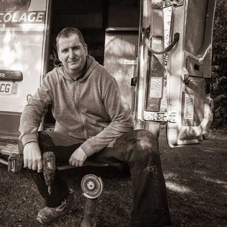 <strong>Laurent, entreprise Le Petit Bricoleur</strong> <small>© Michel FLEURY</small>