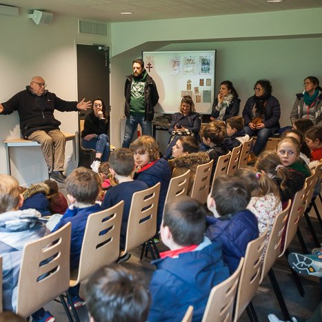 Sortie (scolaire) mémorielle 2023 Musée de la résistance à Saint-Marcel - La Vicomté et Saint-Hélen - © Michel FLEURY <strong>Sortie (scolaire) mémorielle 2023 Musée de la résistance à Saint-Marcel - La Vicomté et Saint-Hélen -</strong> <small>© Michel FLEURY</small>