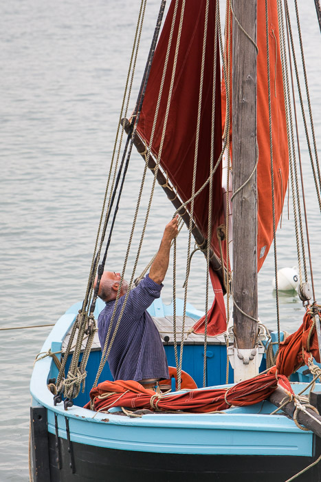 <strong>A la fête maritime, Saint-Suliac</strong> • Saint-Suliac, voile tradionnelle, fête des Copeaux <small>© Michel FLEURY</small>